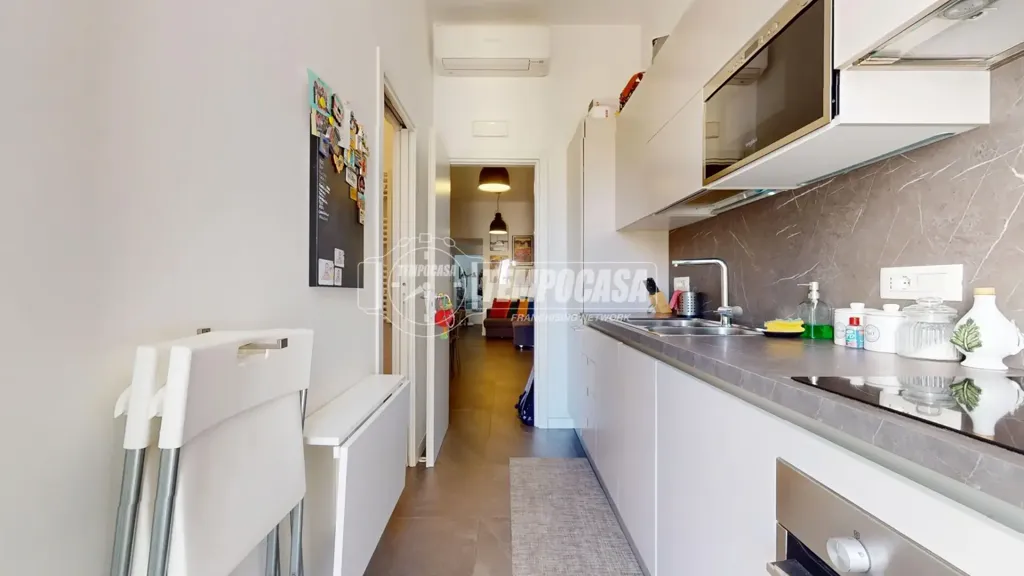 Köök - Central Apartment with Balcony in Bari