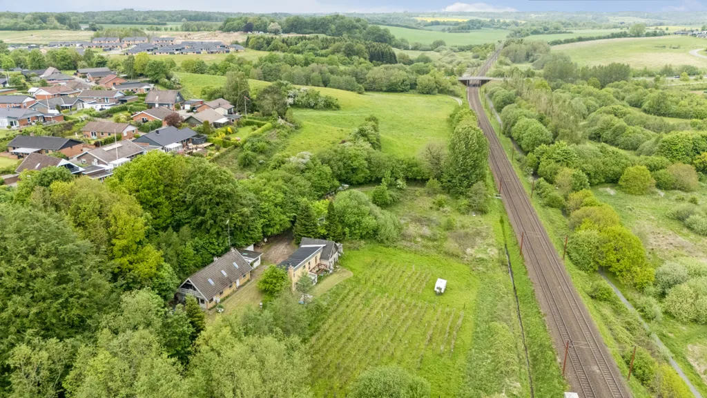 Vue aérienne - Villa with Vineyards in Nørre Bjert