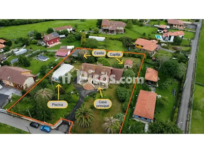 Aerial - Chalet with Private Pool in Calle Lugar Granda