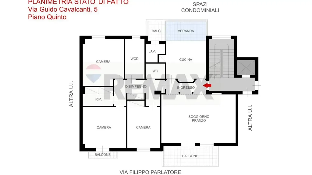 Plaan - Spacious Apartment with Balcony in Palermo