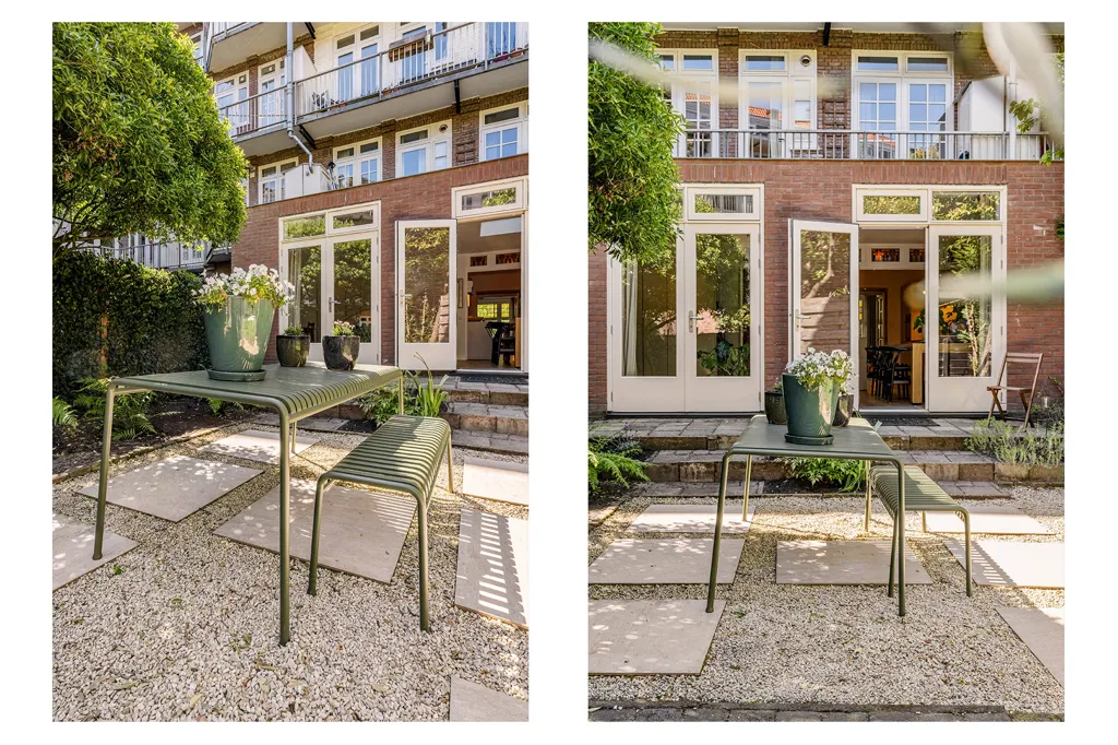 Terrasse - Renovated Ground Floor Flat with Water View in Amsterdam