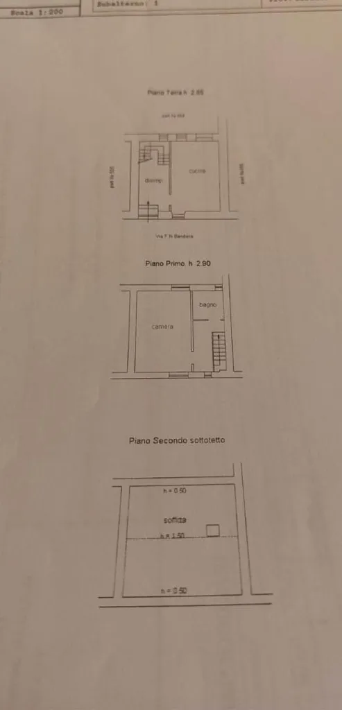 Plan - Terraced House with Garden in Rovito