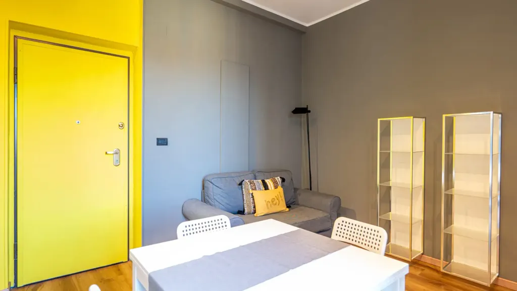Séjour - Panoramic Apartment with Balcony in Turin