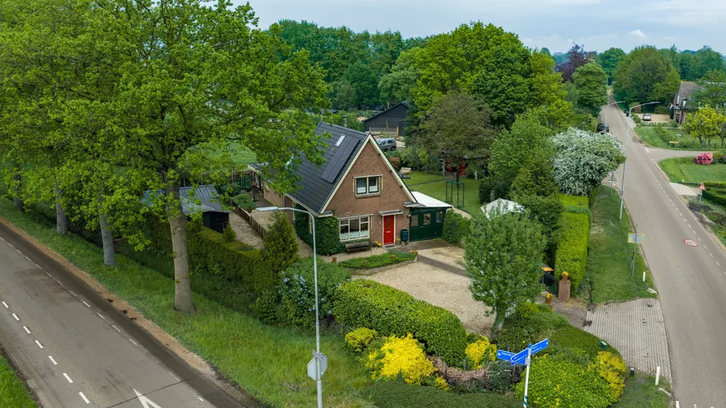 Aerial - Detached House with Garden in Oene