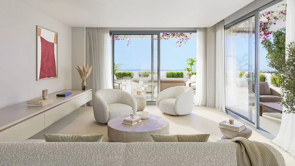 Séjour - New Flat with Pool in Casares Golf Garden