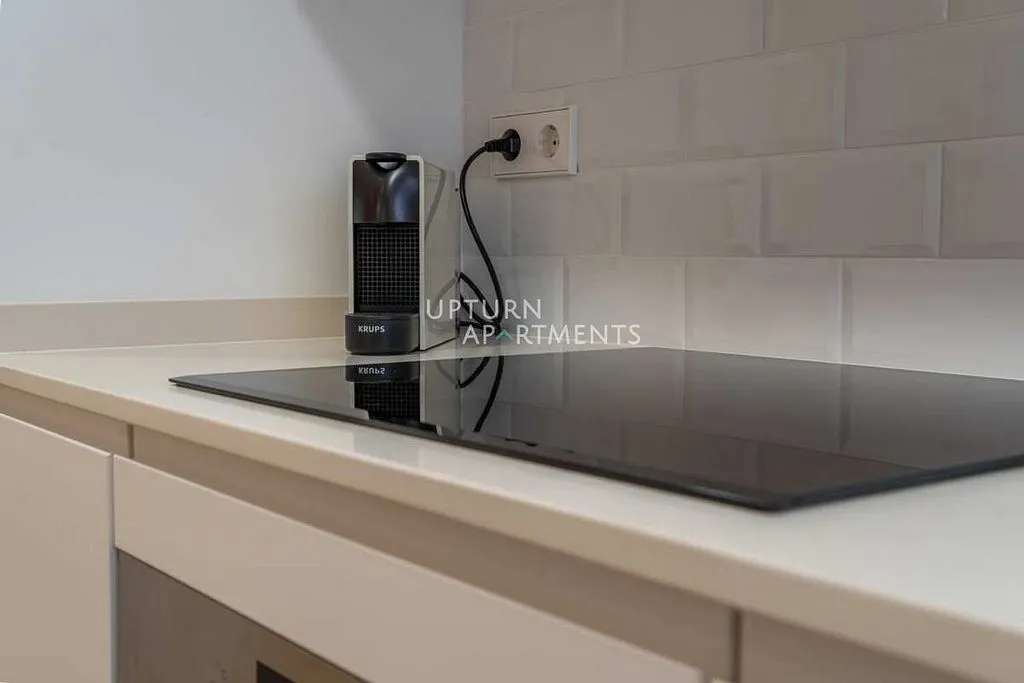 Köök - Furnished Flat with AC in Sants