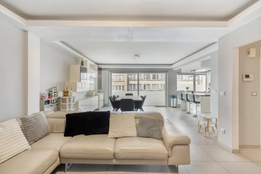 Séjour - Appartement Clé en Main avec Terrasse à Zellik