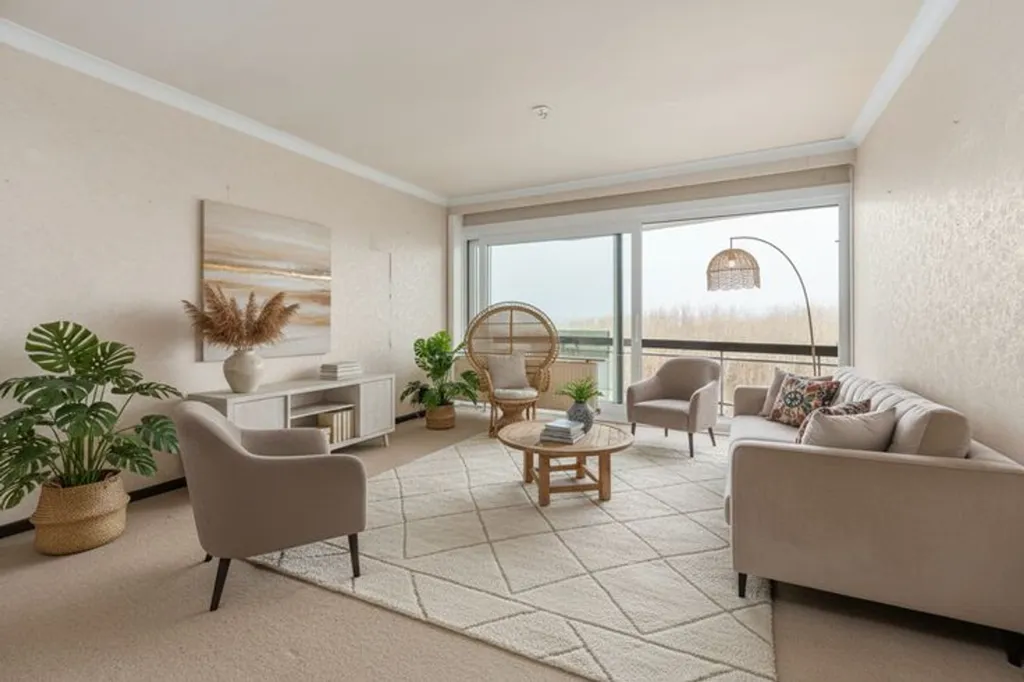 Séjour - Studio avec Vue Mer Directe à Blankenberge