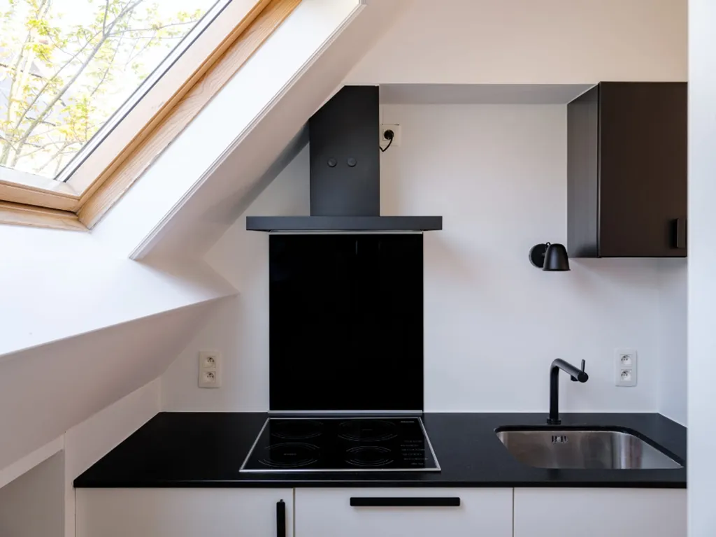 Cuisine - Duplex avec Vue sur le Toit à St Elisabeth Begijnhof