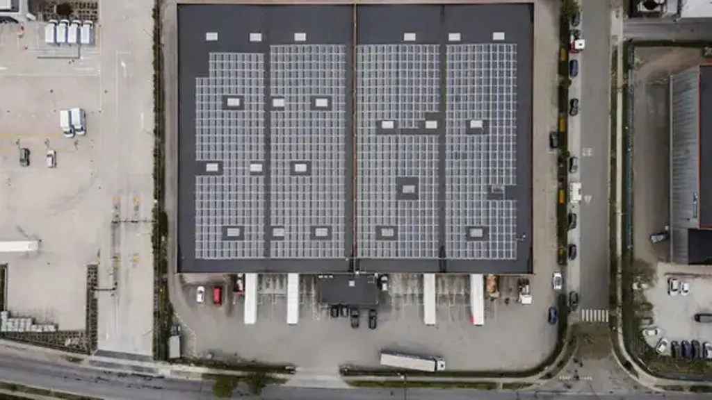Vue aérienne - Magasin Logistique BREEAM Good à Londerzeel