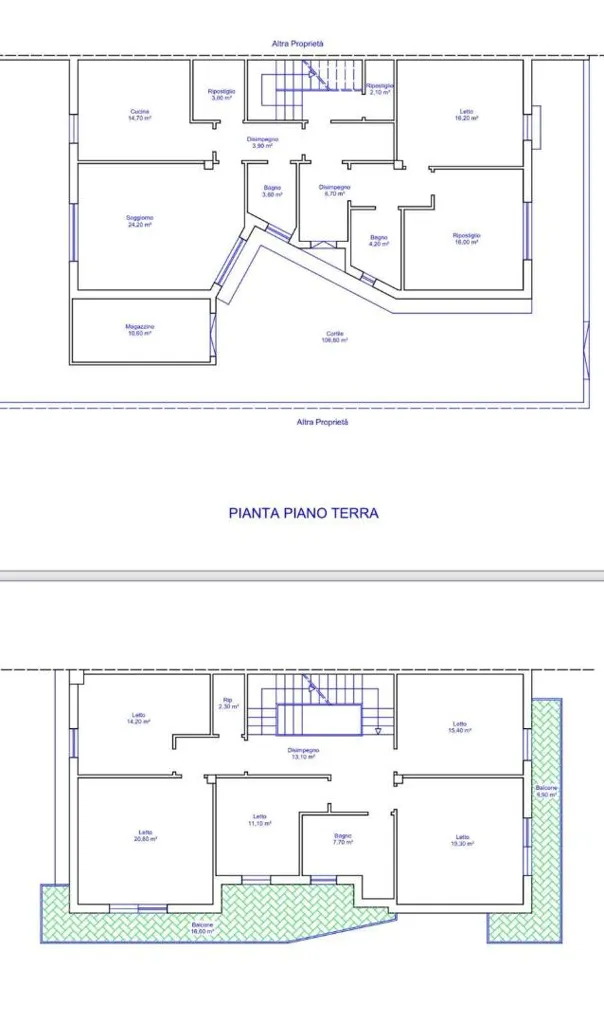 Plan - Bifamiliar Villa with Panoramic Terrace in Siniscola