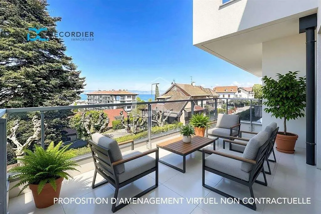 Balcon - Appartement avec Balcon proche Embarcadère à Evian-les-Bains