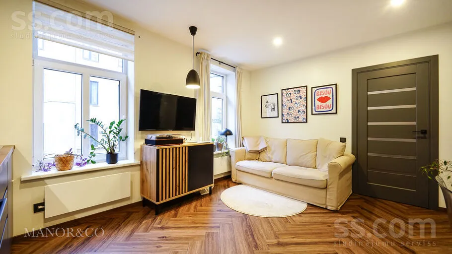 Séjour - Modernised Flat with Quiet Setting in Riga Centre