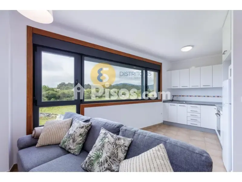Köök - Modern Flat with Garden View in O Rosal