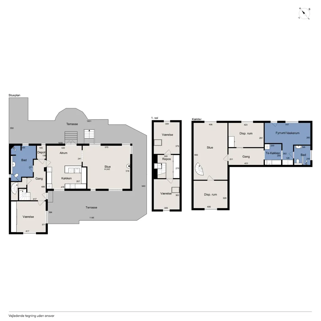 Plan - Maison 5 pièces à Helsingør