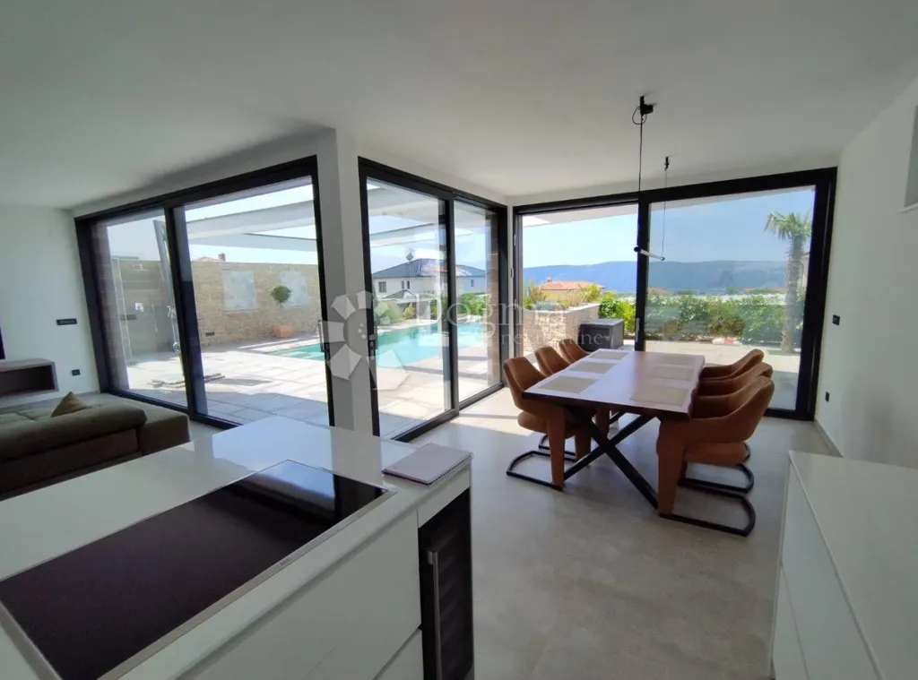 Sala da pranzo - Modern Villa with Infinity Pool in Krk Centre