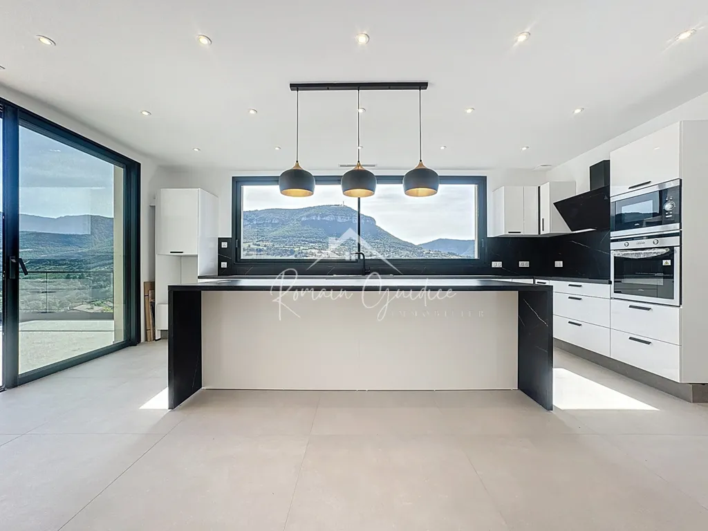 Cuisine - Villa Contemporaine avec Vue Panoramique à Millau