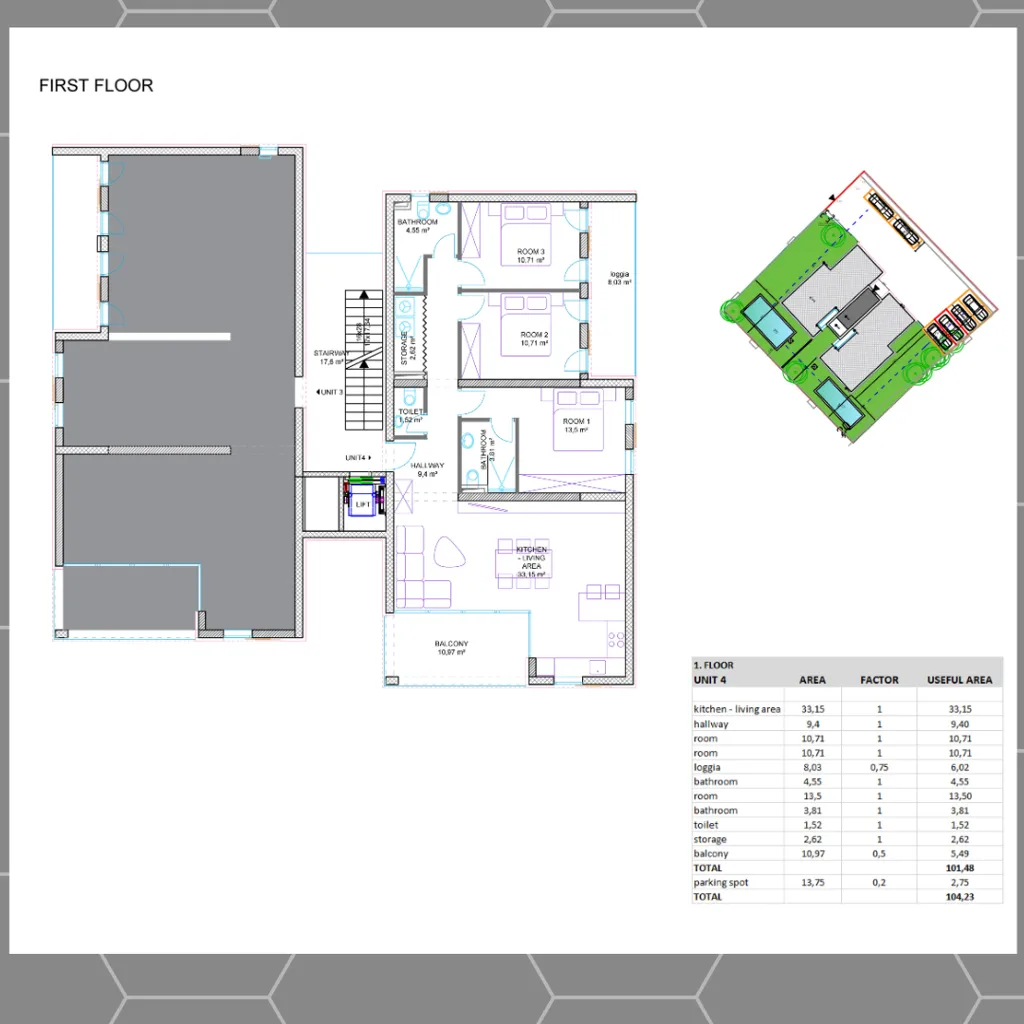 Plan - Luxury Apartment with Sea View in Sukošan