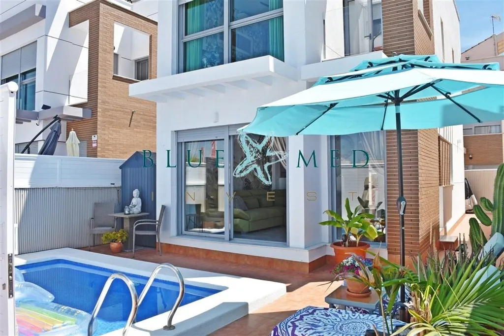 Piscine - Detached Villa with Sea View in Mazarrón