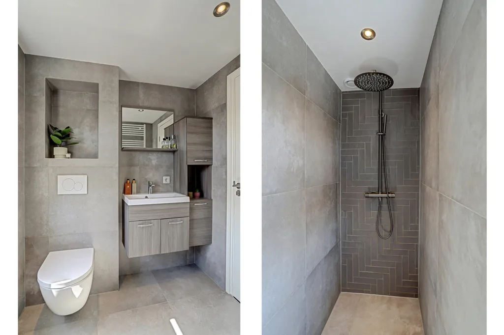 Salles de bain - Modernised Two-Storey House with Garden in Reusel
