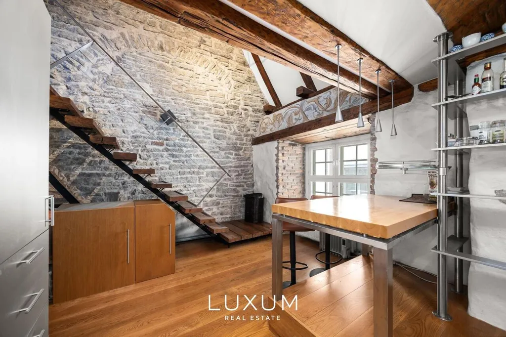 Kitchen - Loft with Sauna in Tallinn Old Town