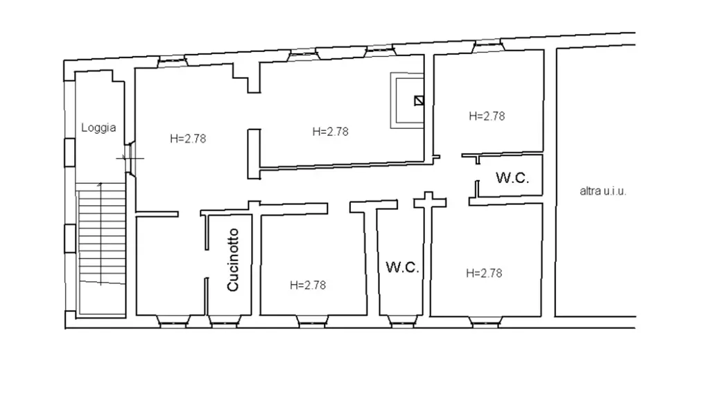 Plaan - Split House with Garden in Poggibonsi
