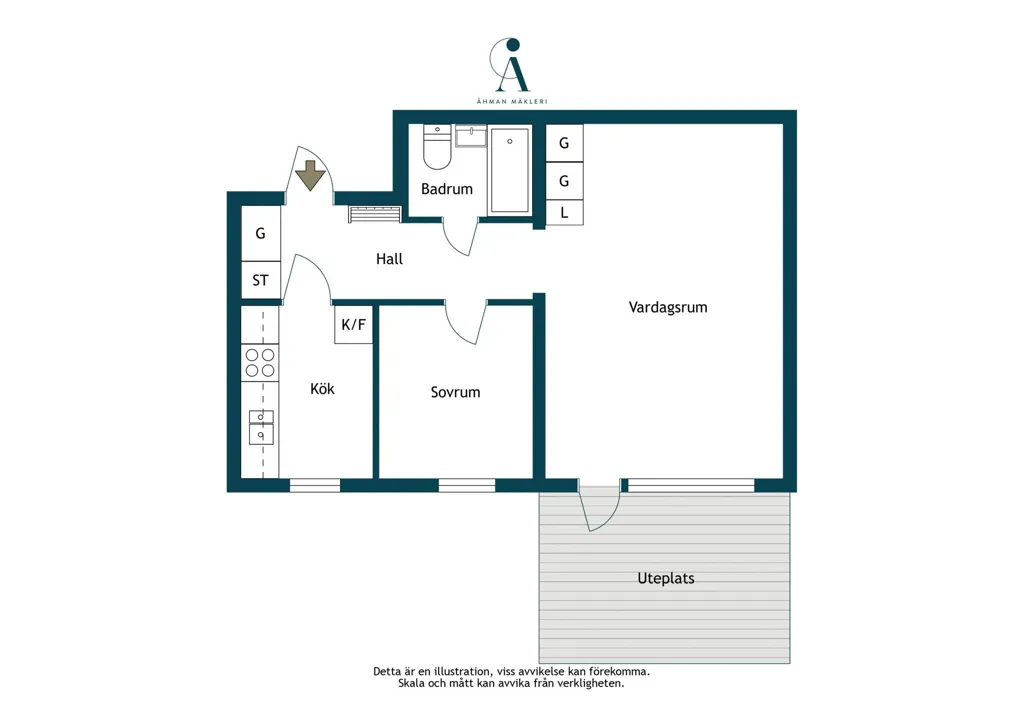 Appartement 2 pièces à Norrtälje kommun