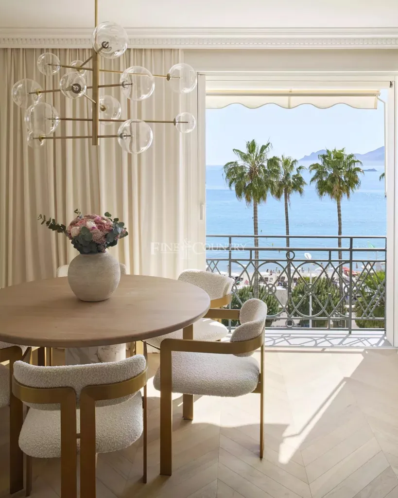 Salle à manger - Appartement Luxe avec Vue Mer à Cannes