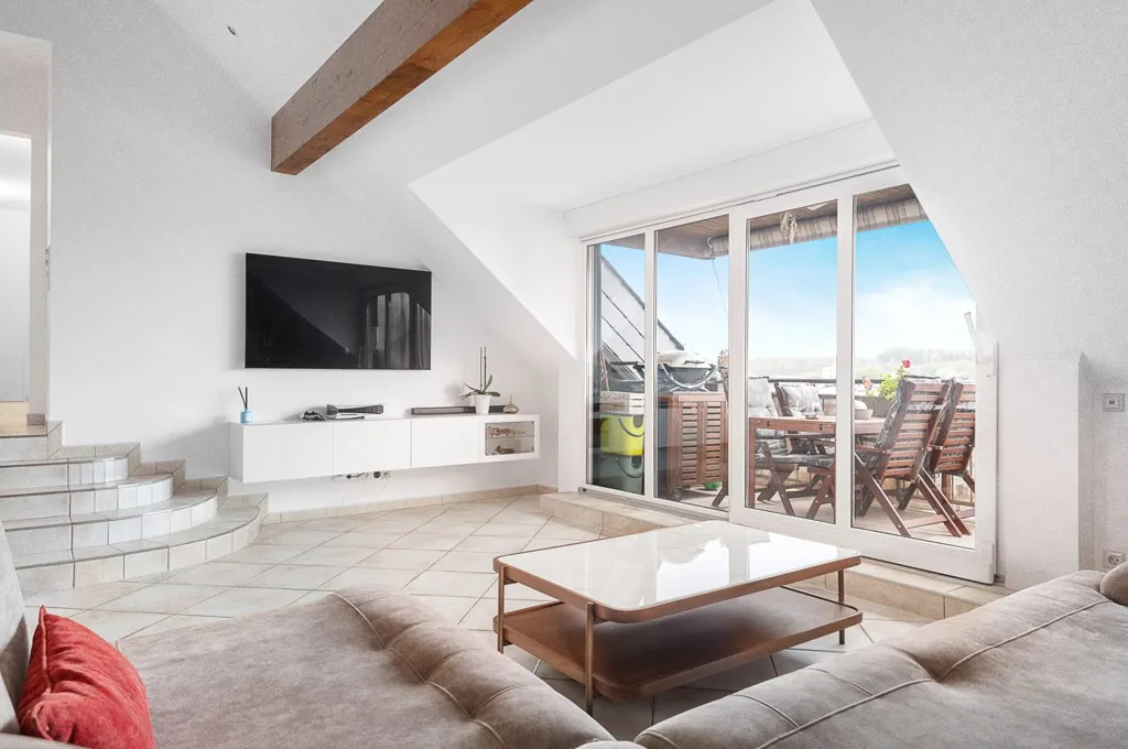 Séjour - Appartement Loft avec Balcons Sud à Mondorf-les-Bains