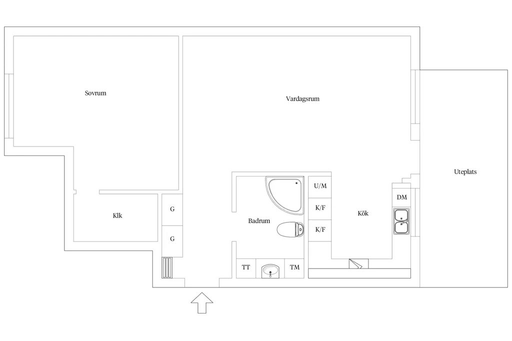 Plan - Seafront Apartment with Garden in Söder