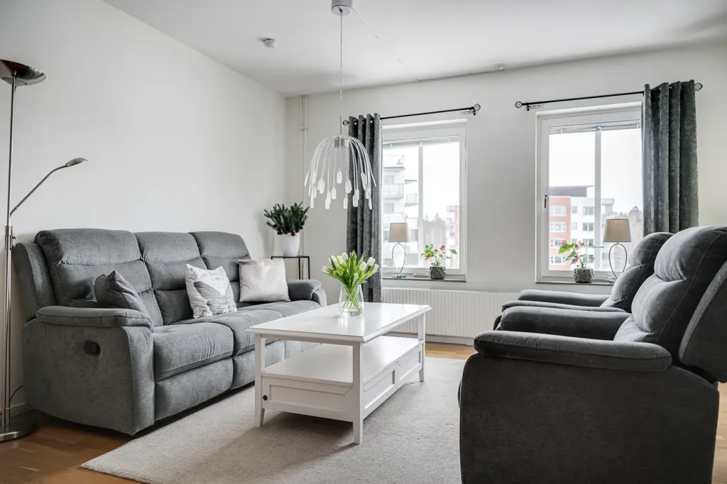 Séjour - Two-Bedroom Flat with Balcony in Skåne