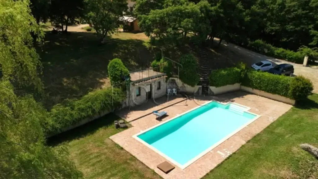 Vue aérienne - Rustic Casale with Pool in Città di Castello
