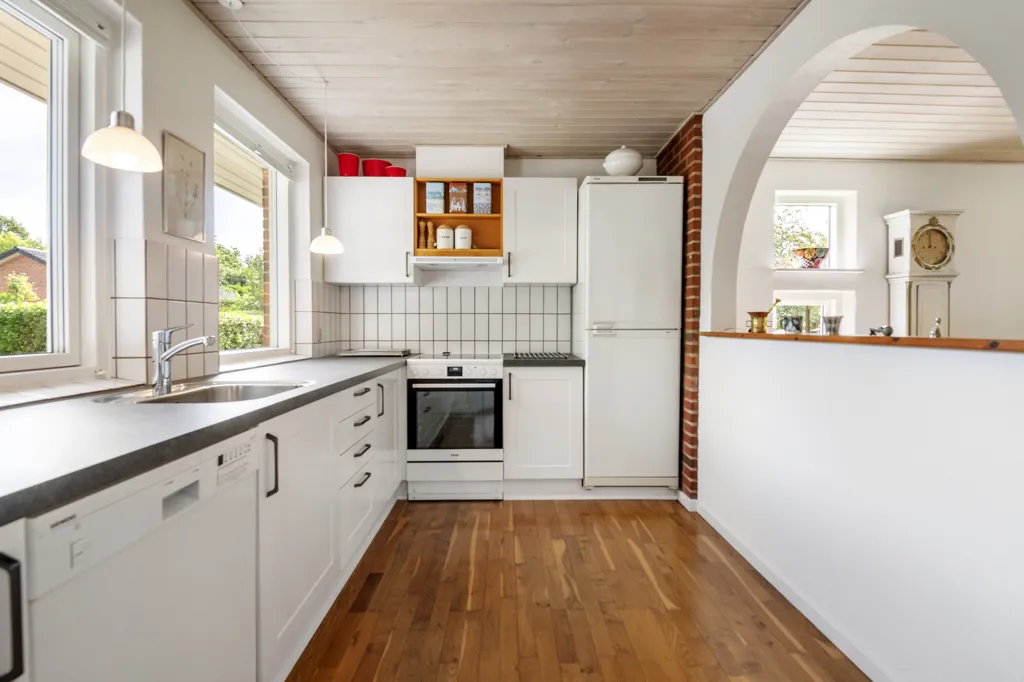 Köök - Co-op Flat with South-Facing Terrace in Gjellerup