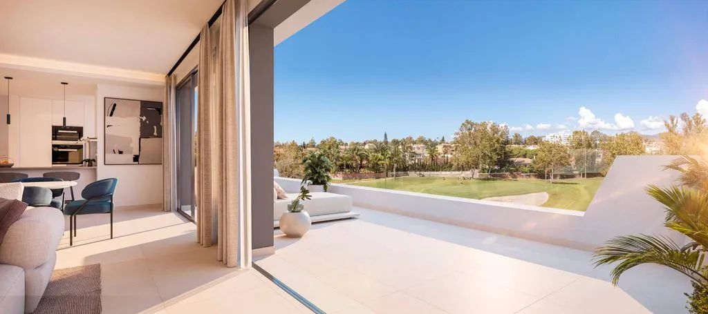 Terrass - Penthouse with Golf View in Guadalmina, Marbella