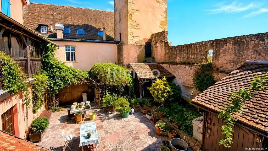 Jardin - Villa Historique avec Jardin à Rouffach