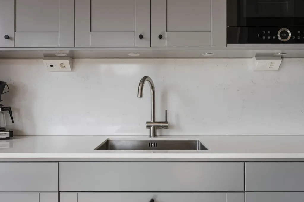 Kitchen - Luxury Flat with Ballingslöv Kitchen in Green Setting