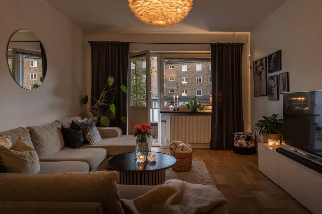 Soggiorno - Modern Flat with West-Facing Balcony in Örebro