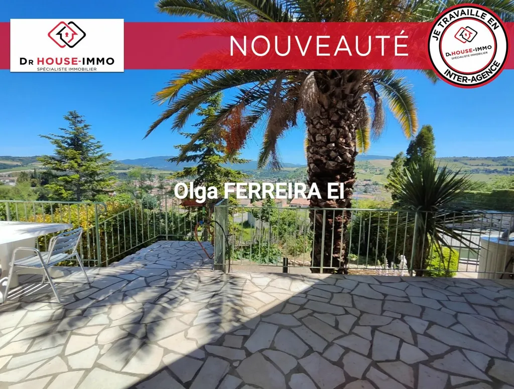 Terrasse - Maison Familiale avec Vue Panoramique à Limoux
