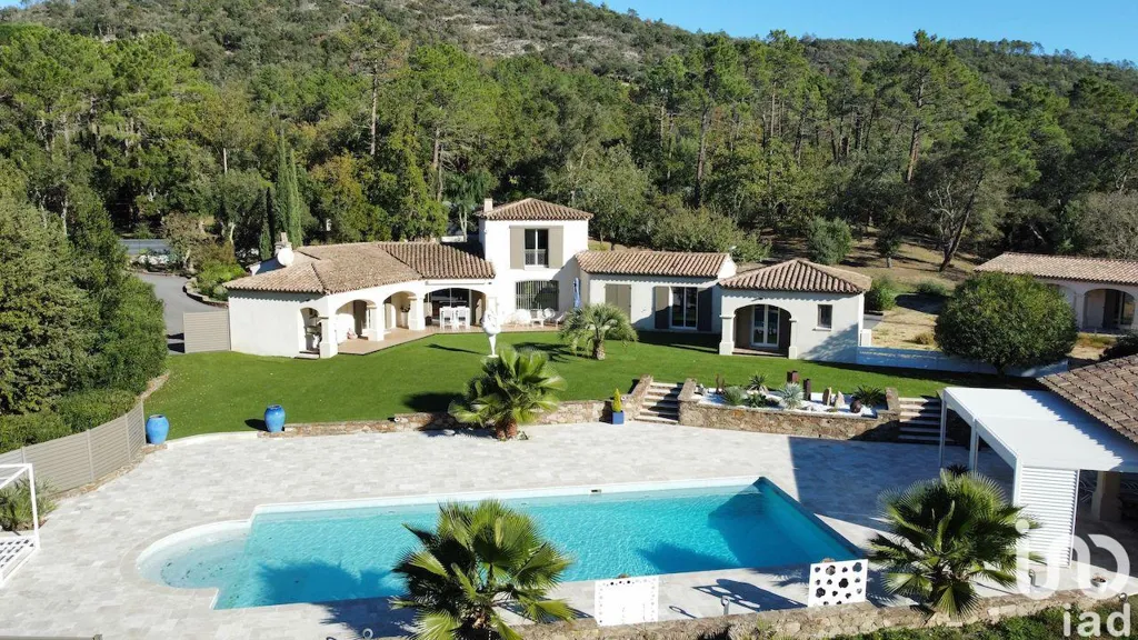 Vue aérienne - Villa Rénovée avec Piscine au Muy
