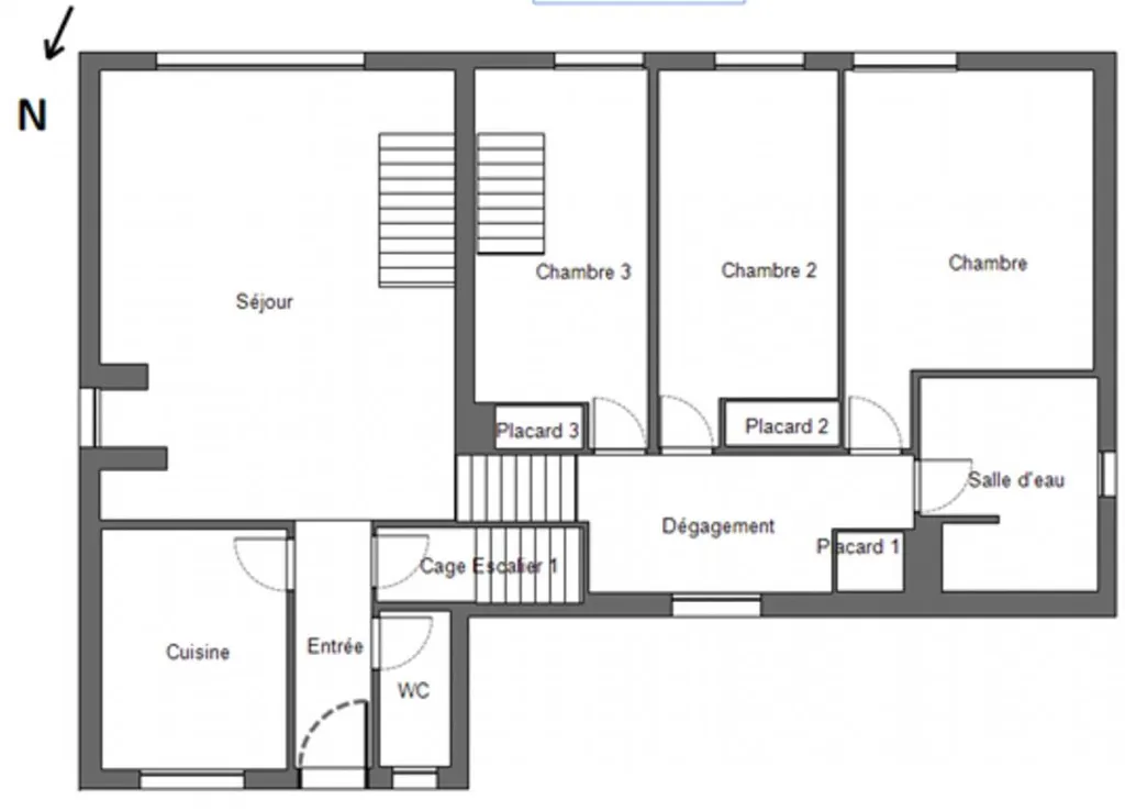 Plan - Maison d'Architecte Atypique avec Jardin à Saint-Goazec
