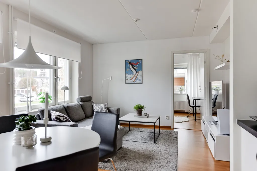 Séjour - Modern Flat with Balcony in Västerbotten