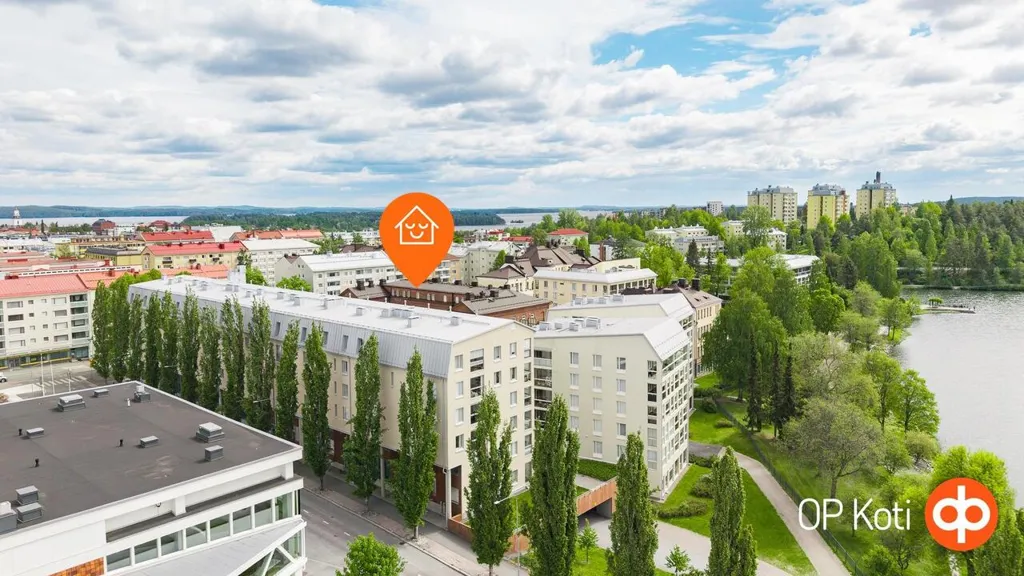 Vue aérienne - Modern Flats with Balcony in Kuopio