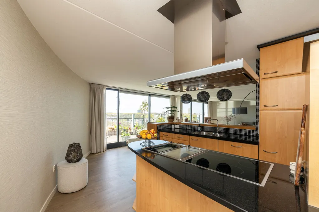 Köök - Penthouse with Panoramic View in Wateringen