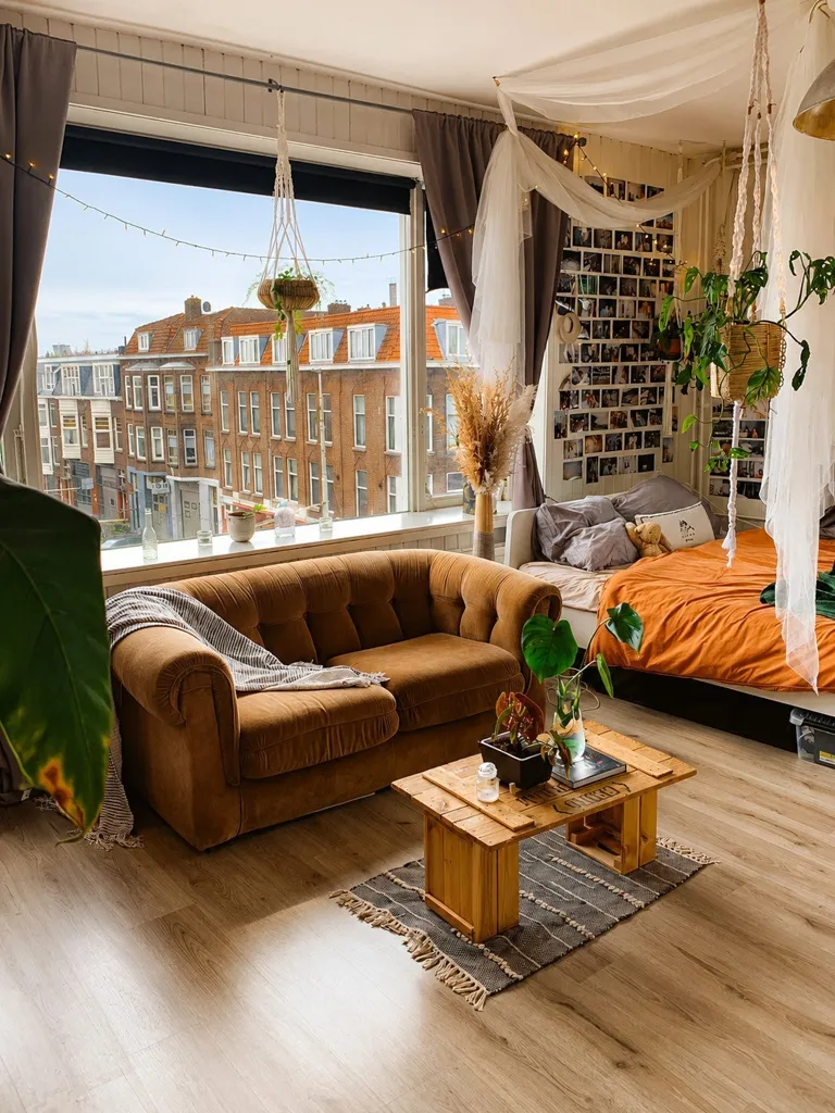 Soggiorno - Studio Flat with Two Large Windows in Rotterdam