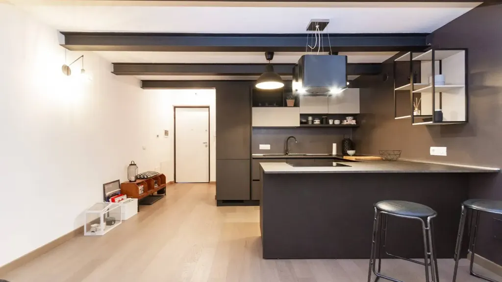 Köök - Loft with Solar Panels in Corso Verona, Turin