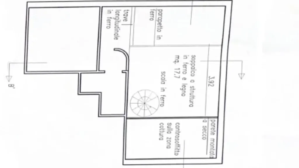 Plan - Two-Bedroom Apartment in Historic Centre, Ferrara