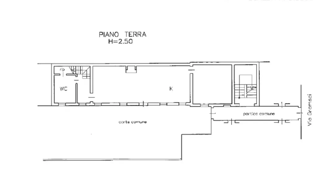 Plan - Terraced Villa with Private Garden in Comacchio
