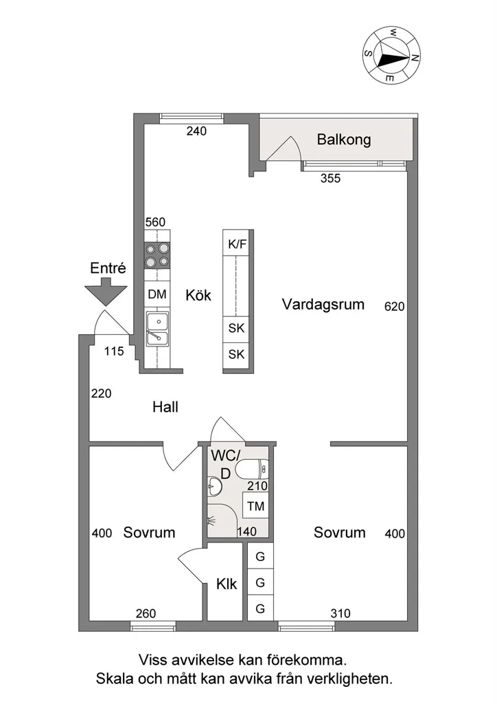 Appartement 3 pièces à Linköpings kommun