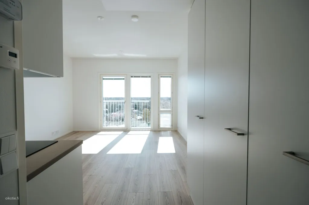 Kitchen - Modern Flat with French Balcony in Malmi