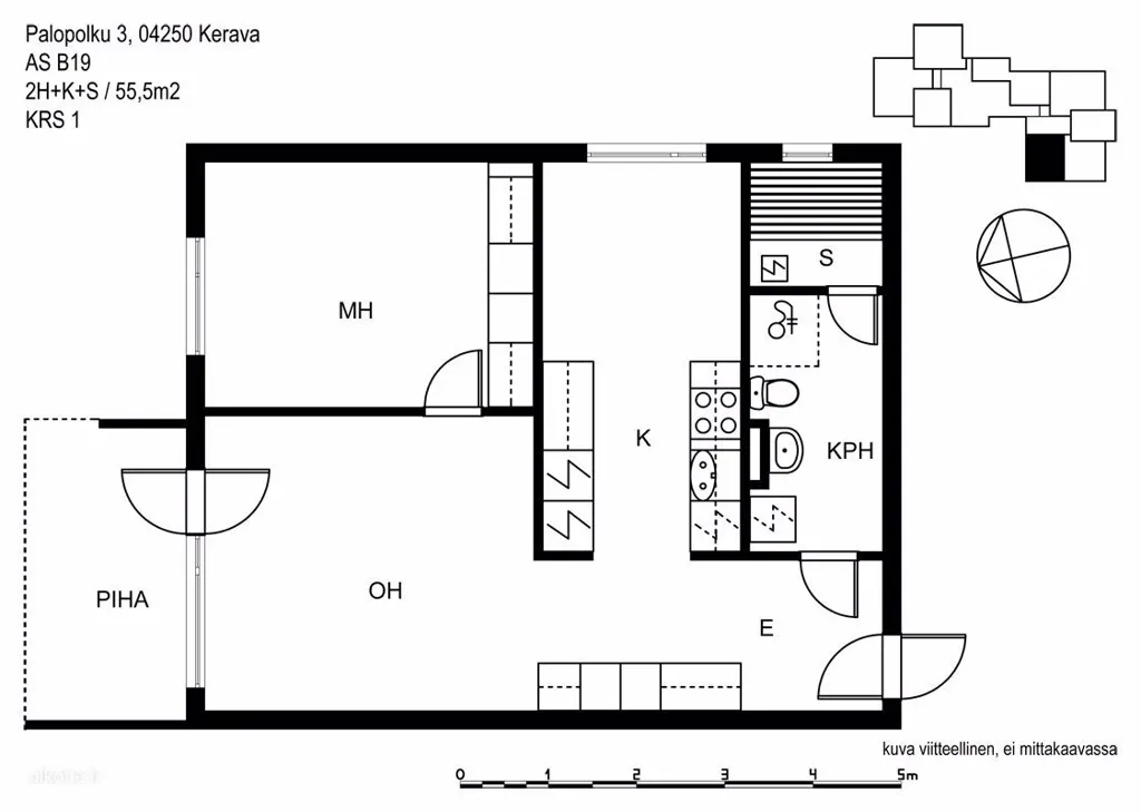 Plan - Apartment with Sauna in Kerava Centre